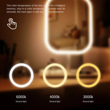 Espejo de tocador moderno de escritorio Niche con luz