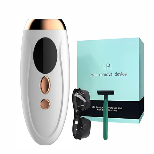 Depiladora Láser IPL Portátil con 999.999 Flashes - Depilación Permanente e Indolora para Cuerpo y Línea del Bikini
