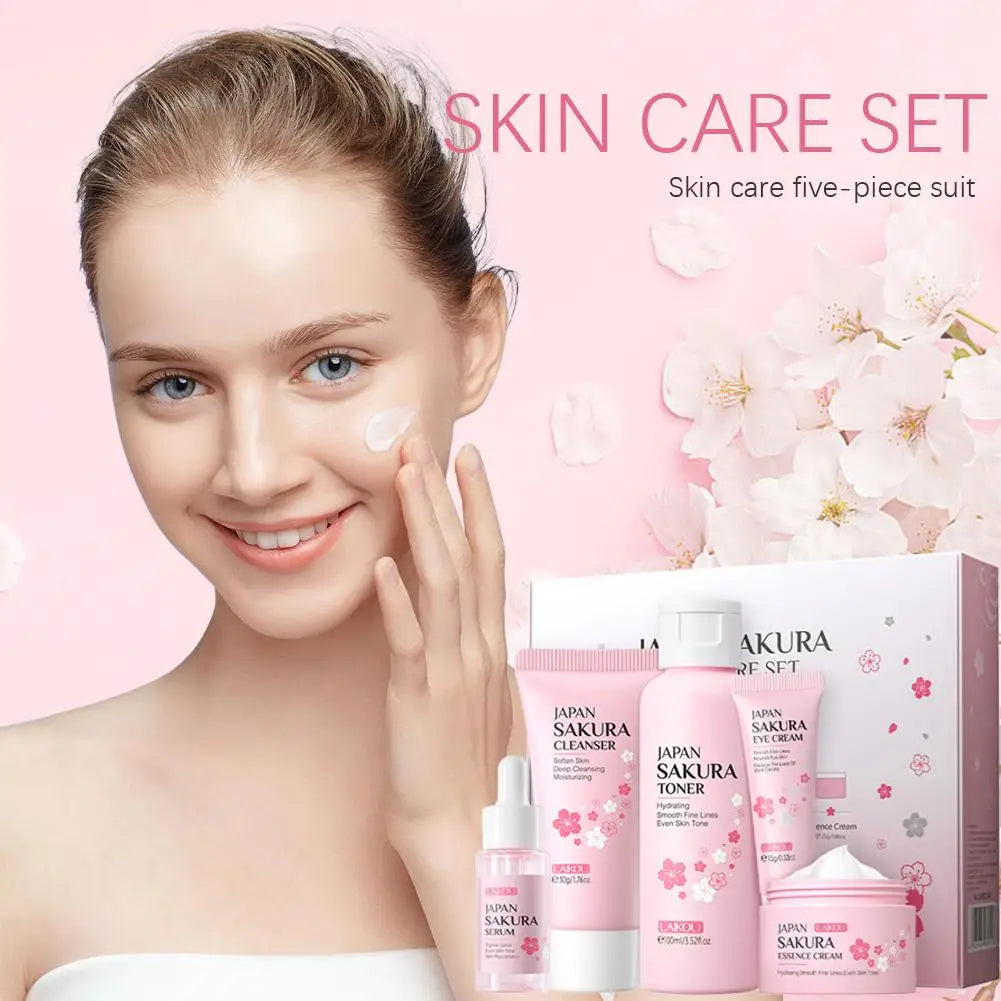 Set de cuidado facial Sakura de 5/3 piezas