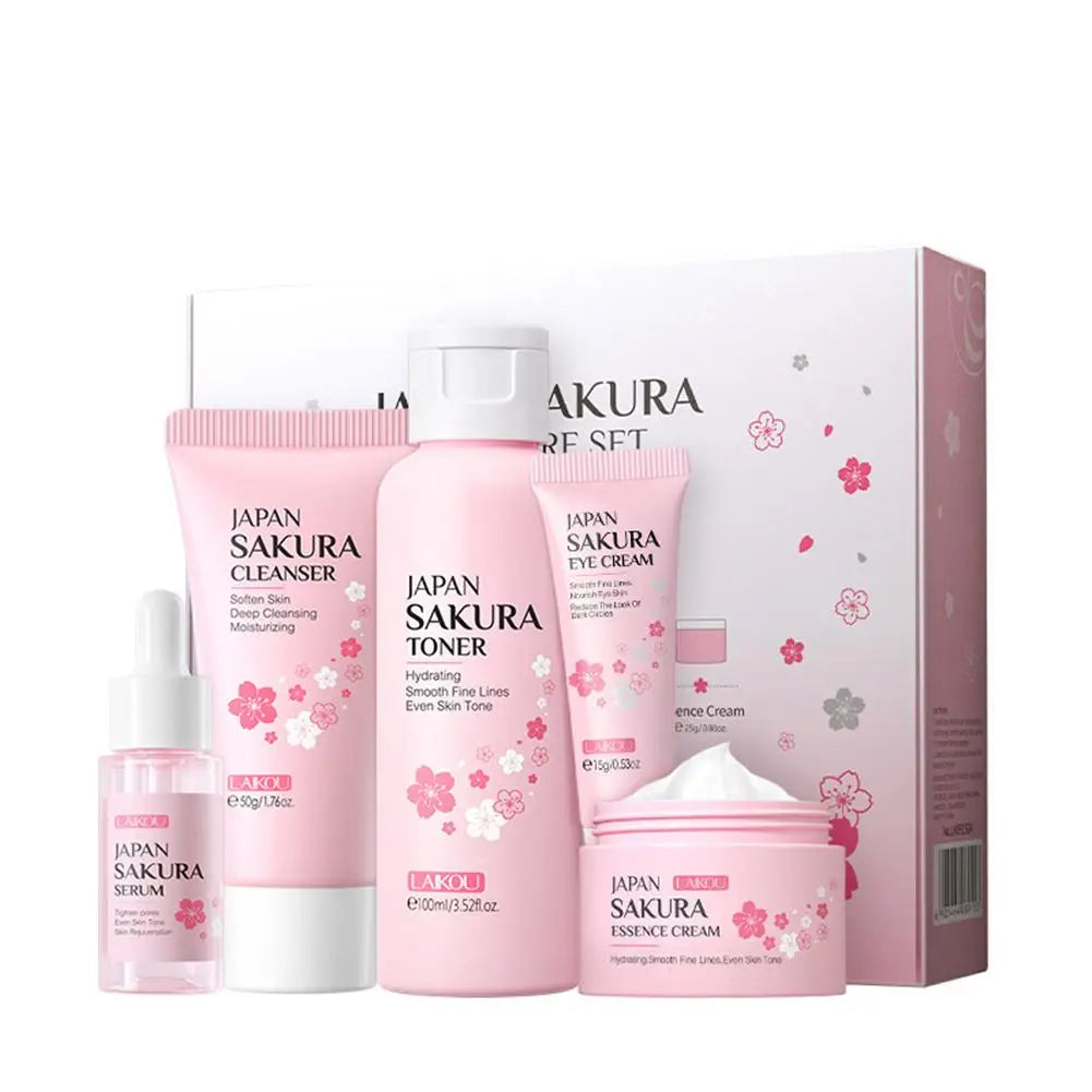Set de cuidado facial Sakura de 5/3 piezas
