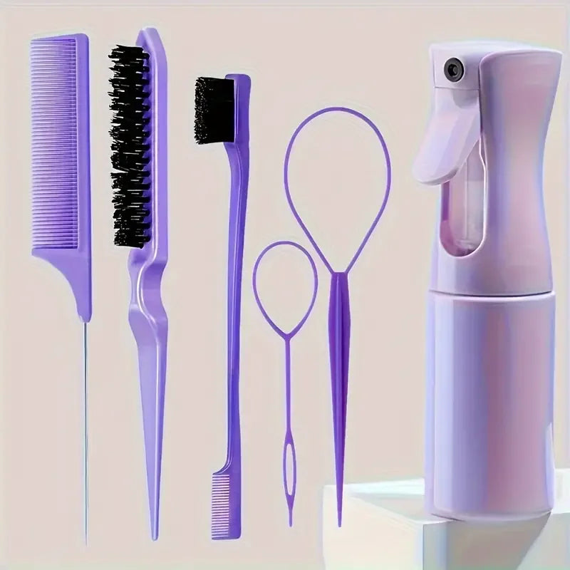 Juego de 6 cepillos para el cabello.