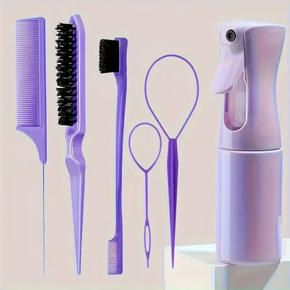 Juego de 6 cepillos para el cabello.