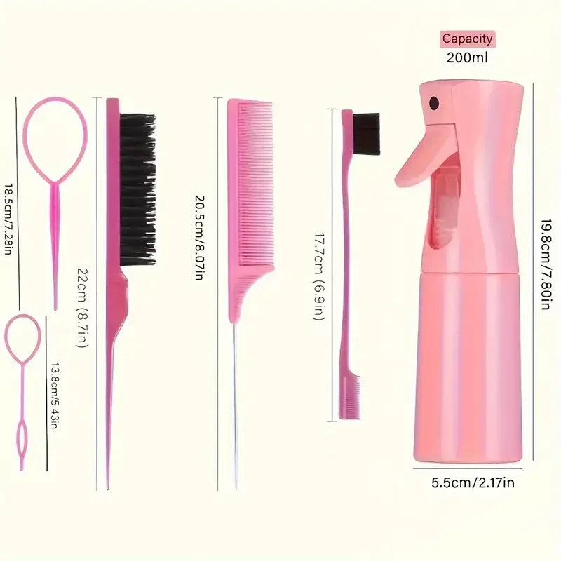 Juego de 6 cepillos para el cabello.