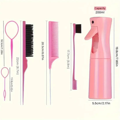 Juego de 6 cepillos para el cabello.
