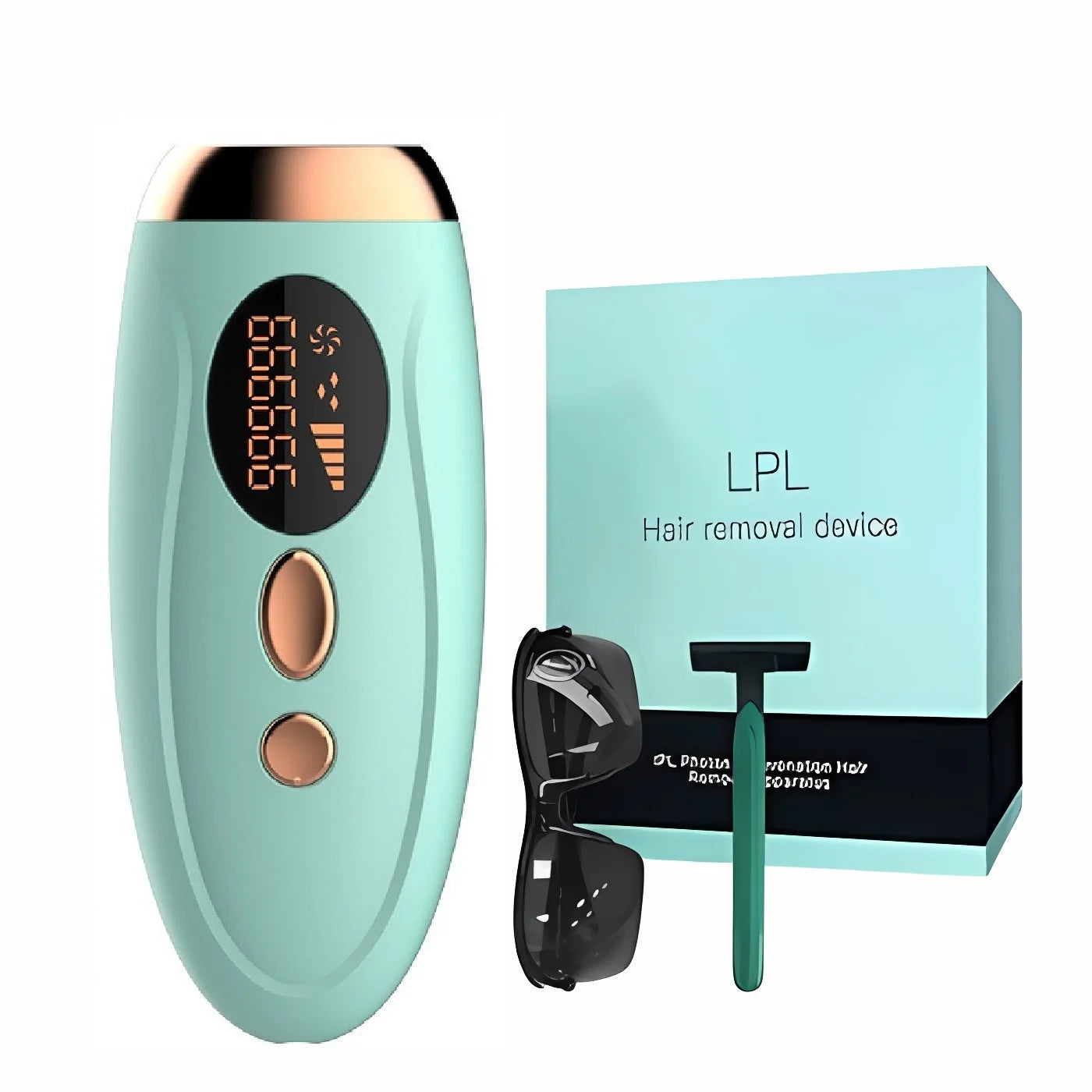 Depiladora Láser IPL Portátil con 999.999 Flashes - Depilación Permanente e Indolora para Cuerpo y Línea del Bikini