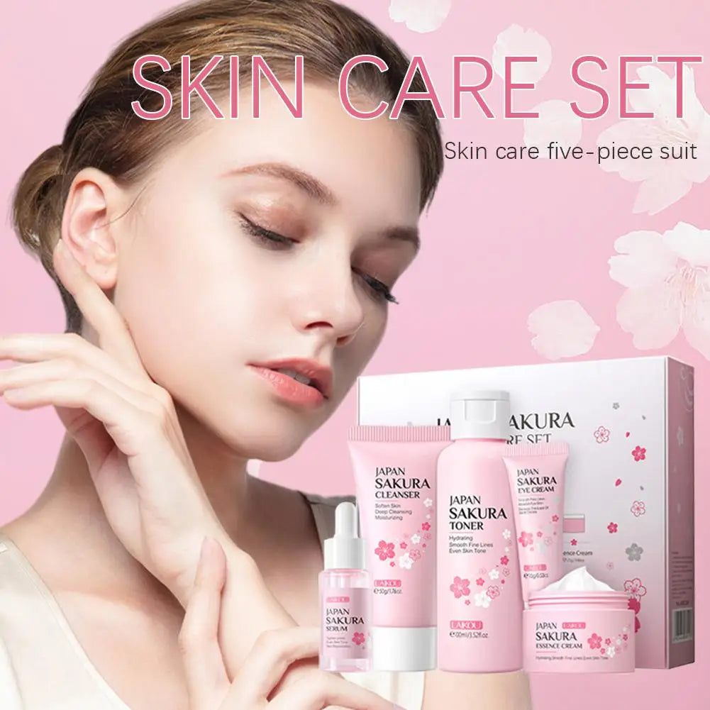 Set de cuidado facial Sakura de 5/3 piezas