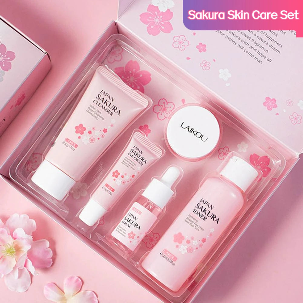 Set de cuidado facial Sakura de 5/3 piezas