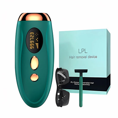 Depiladora Láser IPL Portátil con 999.999 Flashes - Depilación Permanente e Indolora para Cuerpo y Línea del Bikini