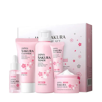 Set de cuidado facial Sakura de 5/3 piezas